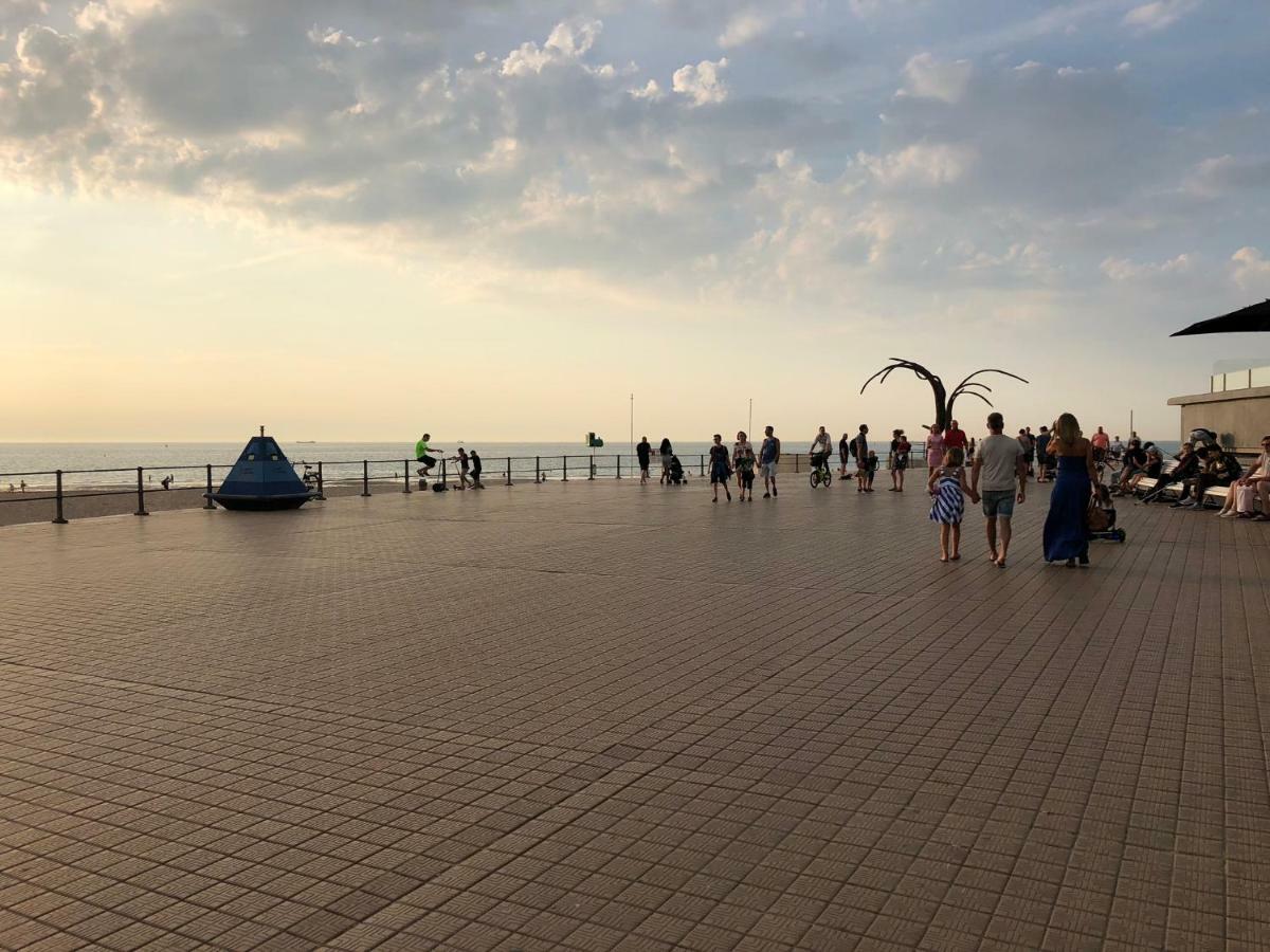 Panoramic View On Beach, Ships, Sea - Place To Be Ostende Exteriér fotografie